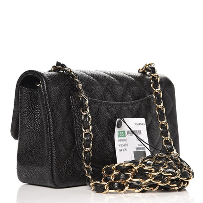 Chanel Caviar Quilted Mini Rectangular Flap Black 3 of 8