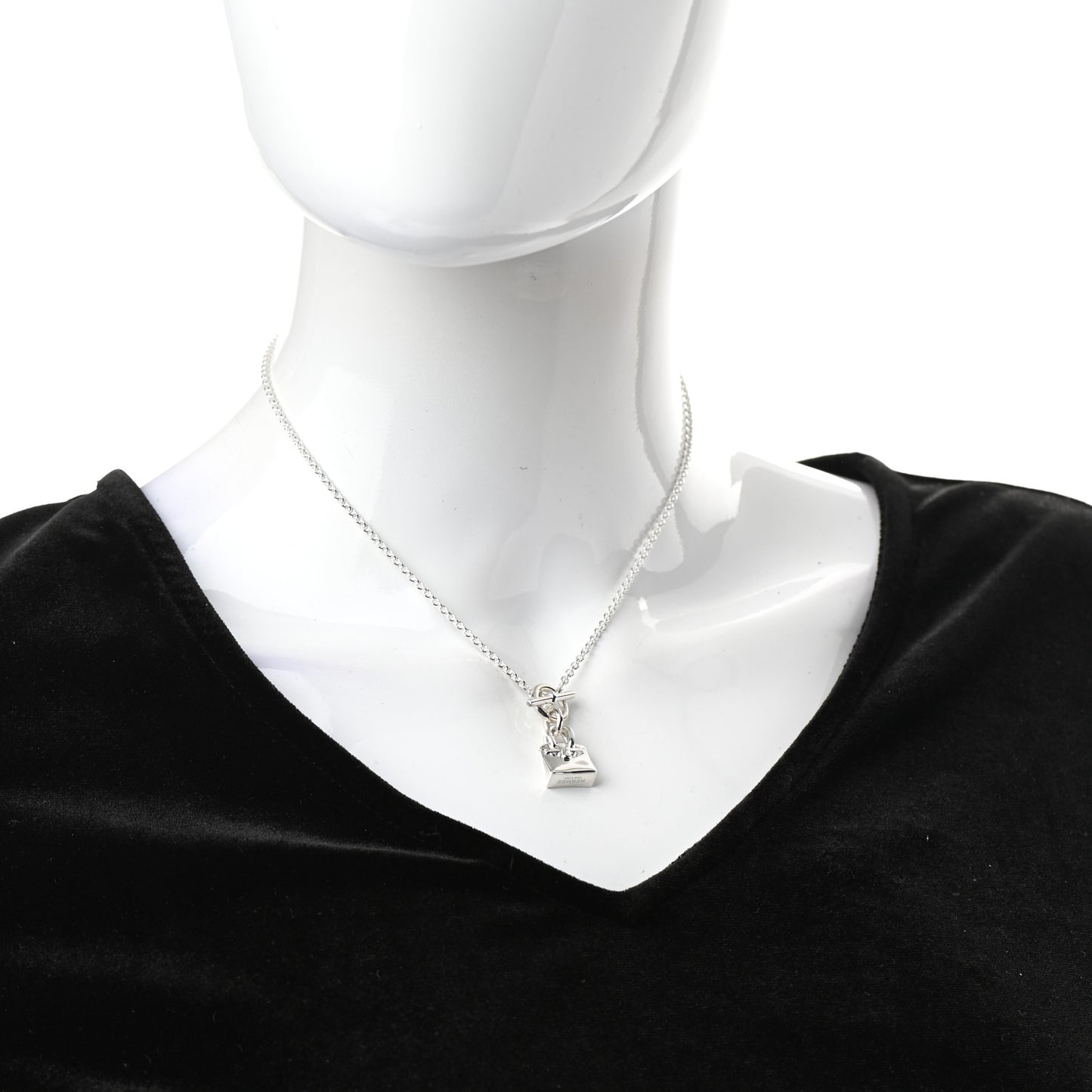 Sterling Silver Birkin Amulette Pendant Necklace