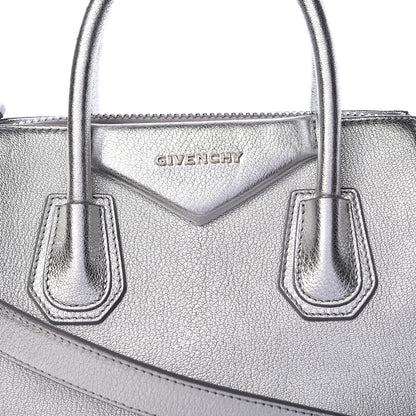 Givenchy Metallic Sugar Goatskin Small Antigona Silver 8 of 15