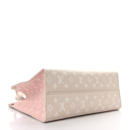 Louis Vuitton Empreinte Monogram Spring In The City Onthego MM Beige Pink Yellow 4 of 8