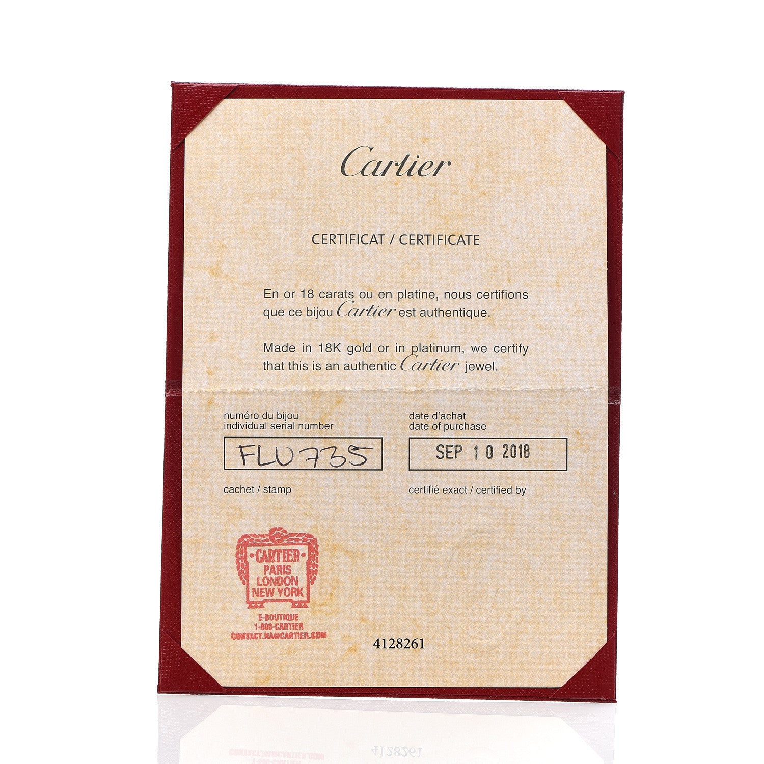 Cartier 18K Pink Gold Diamond MM D'Amour Earrings 6 of 6