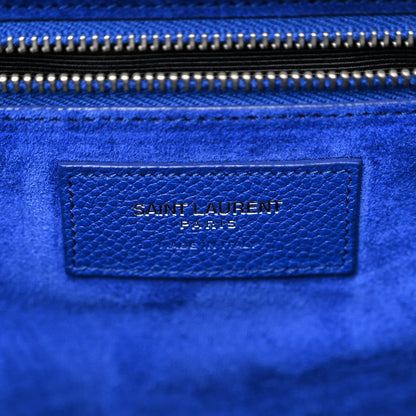 Saint Laurent Calfskin Medium Rive Gauche Cabas Outremer 6 of 9