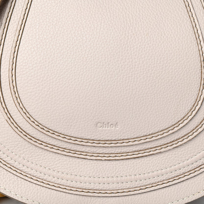 Chloe Calfskin Medium Marcie Round Crossbody Bag Abstract White 8 of 10