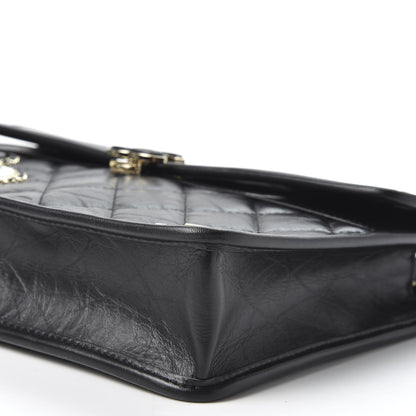 Chanel Aged Calfskin Charms Flap Bag Black 6 of 9
