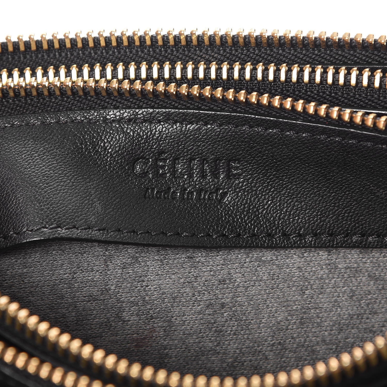 Celine Lambskin Small Trio Crossbody Bag Black 6 of 7