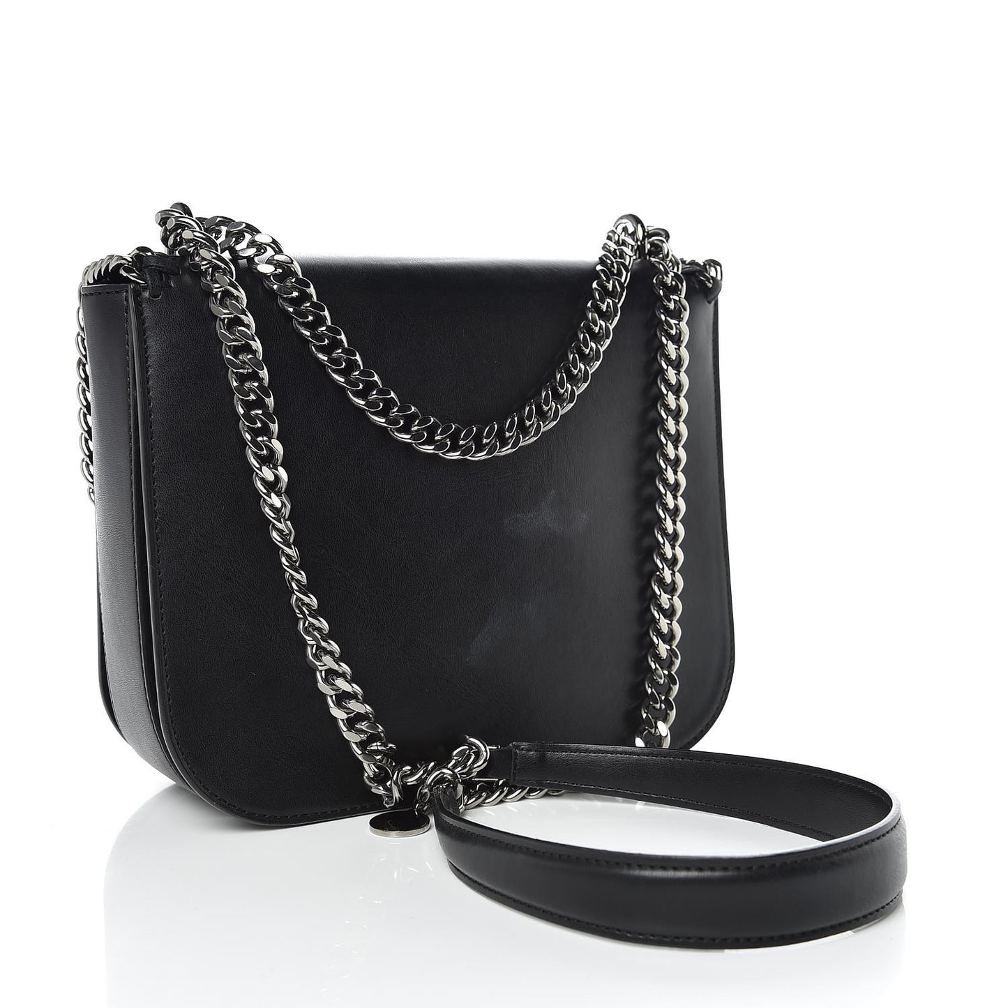 Eco Alter Nappa Medium Falabella Box Shoulder Bag Black