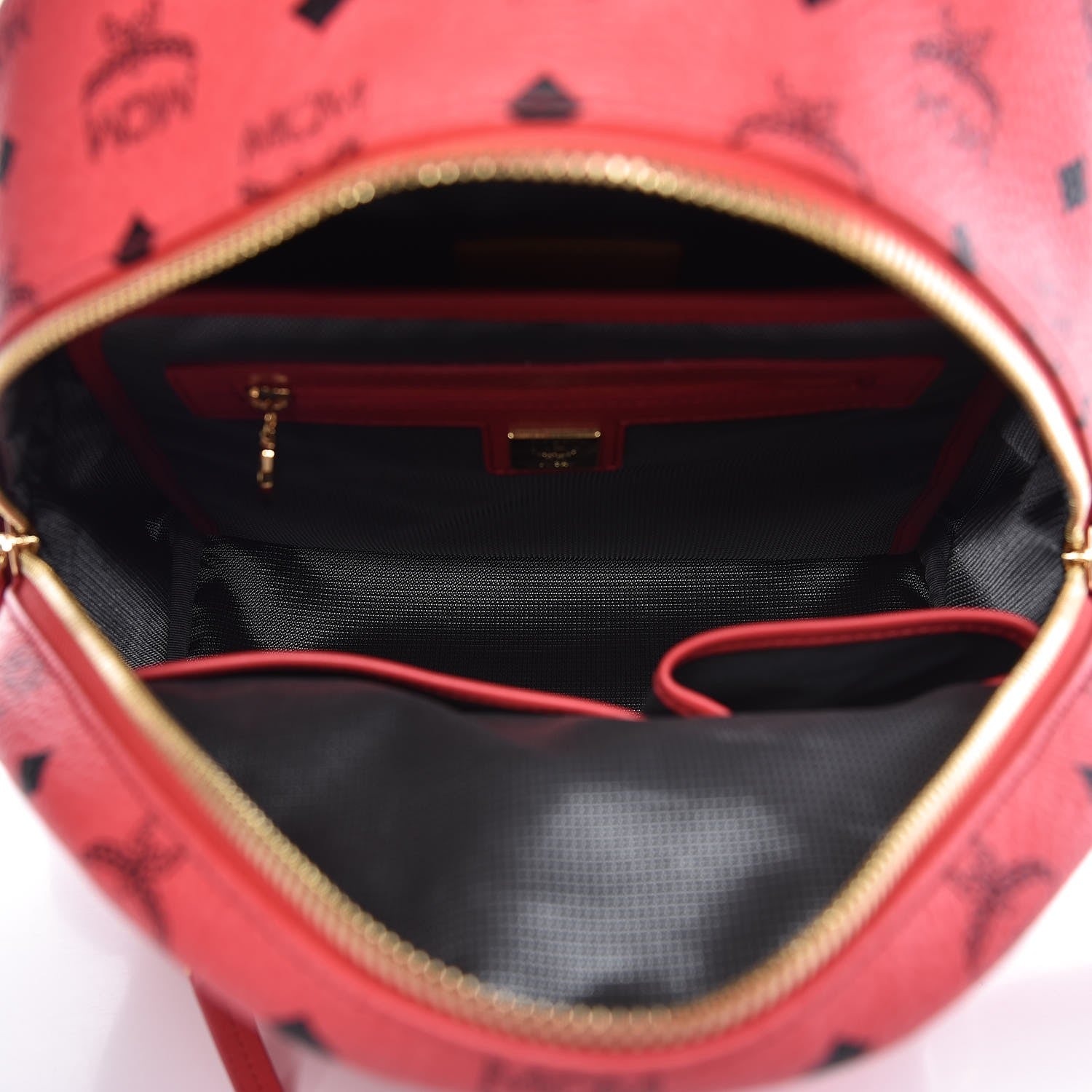 MCM Visetos Side Stud Small Stark Backpack Corail 5 of 10