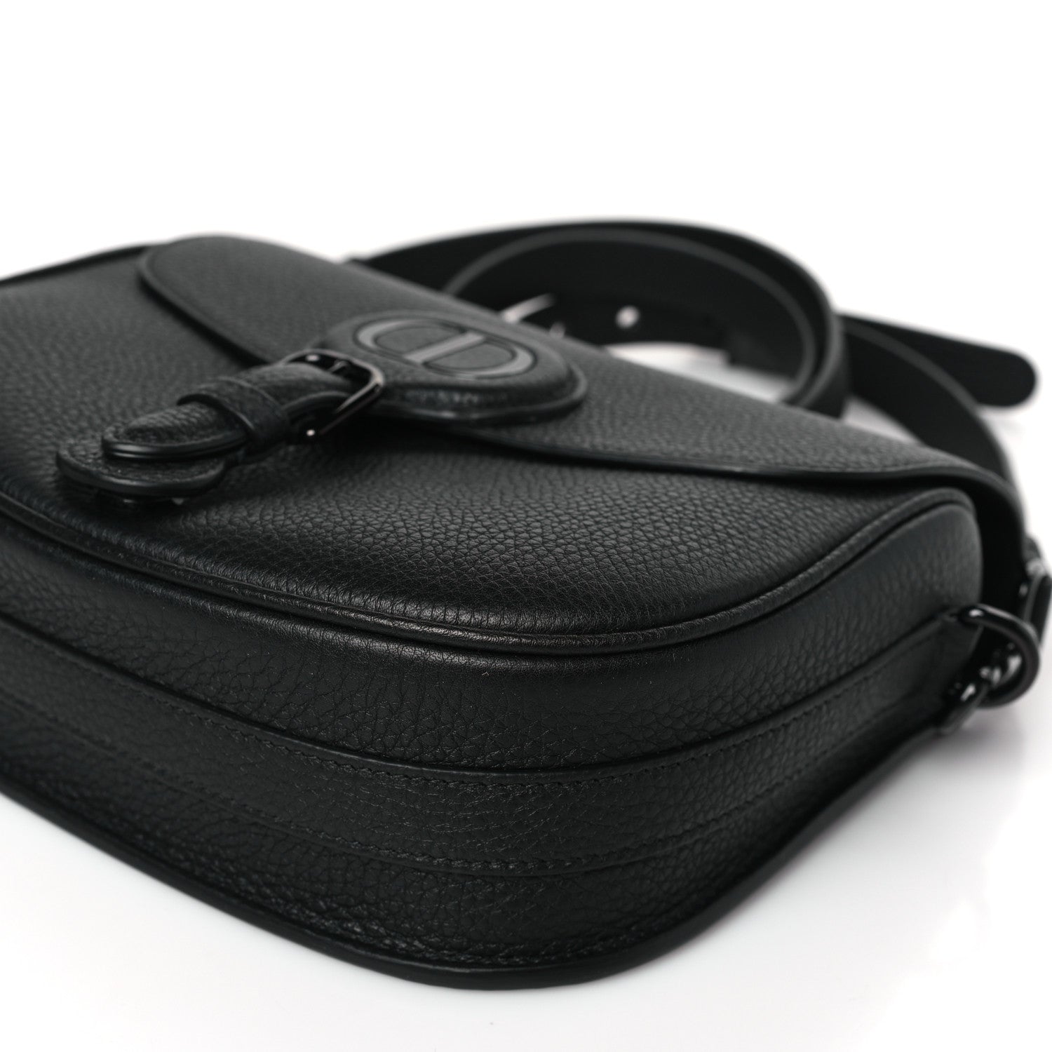 Christian Dior Grained Calfskin Medium Bobby Flap Black 8 of 8