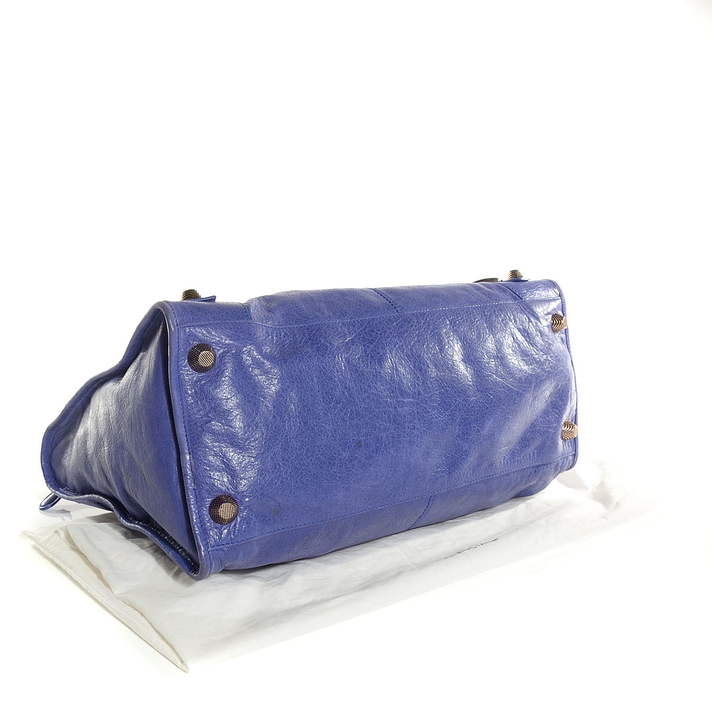 Agneau Giant 21 Rose Gold Hardware Work Bleu Lavande