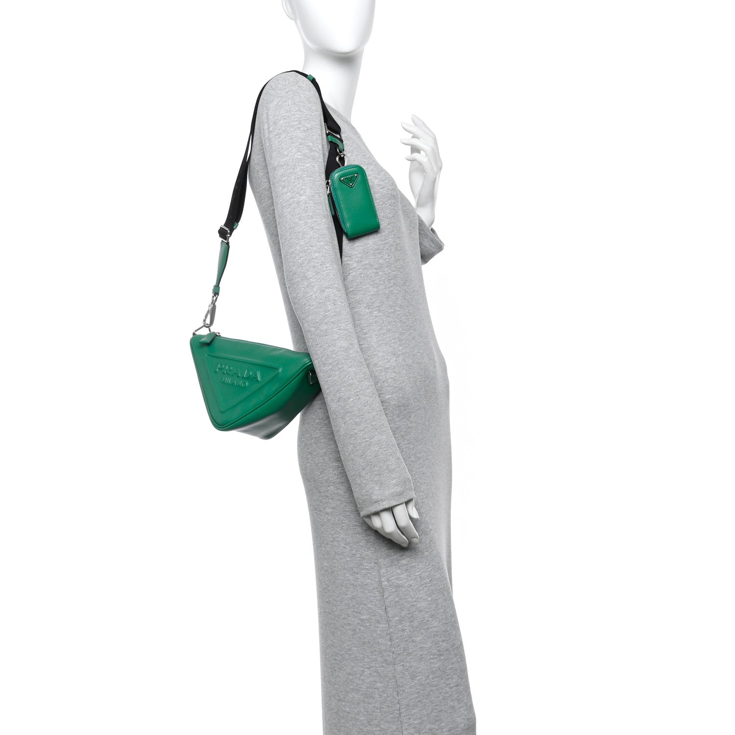 Prada Grace Lux Triangle Shoulder Bag Mango 1775652 – FASHIONPHILE