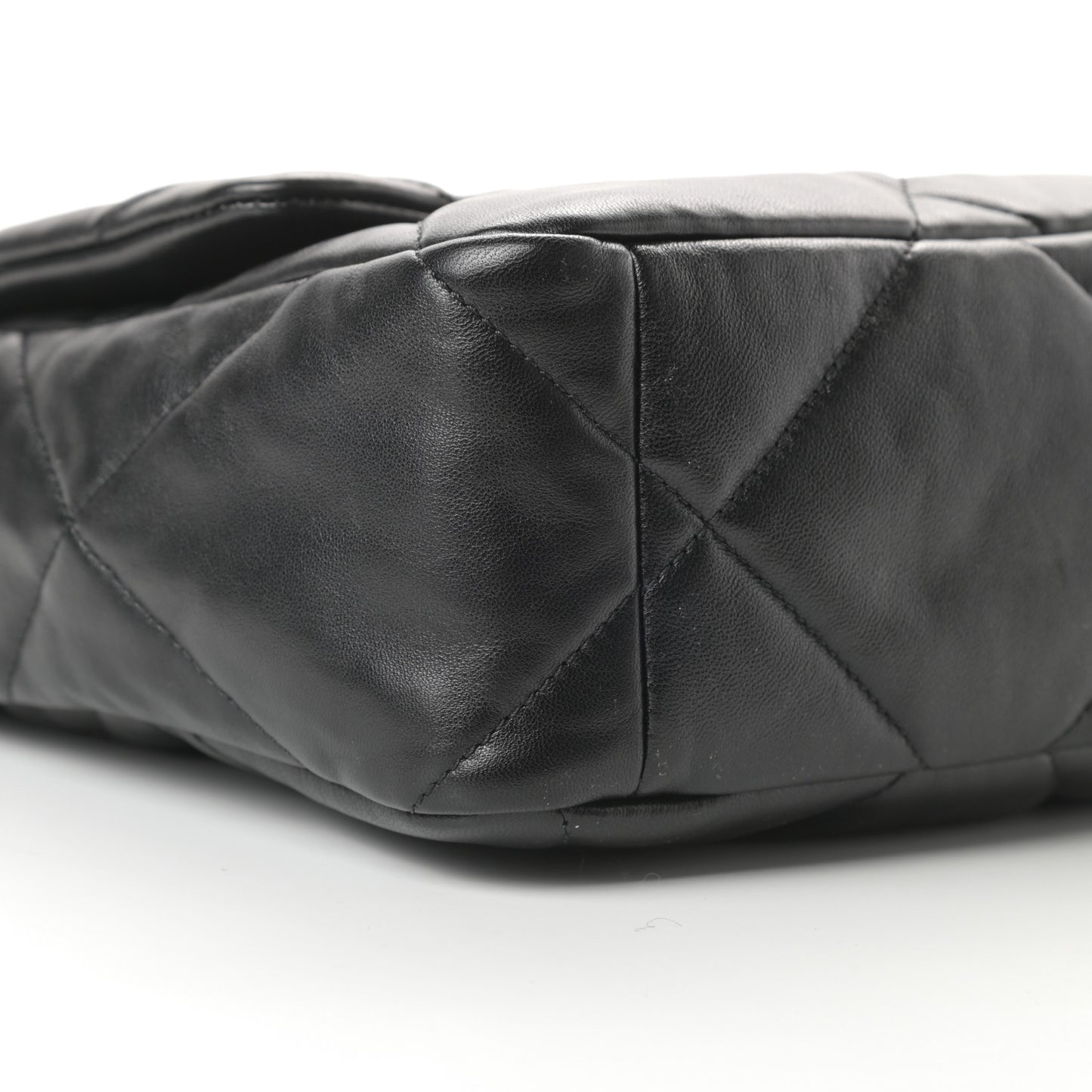 Lambskin Quilted Large Chanel 19 Flap Black