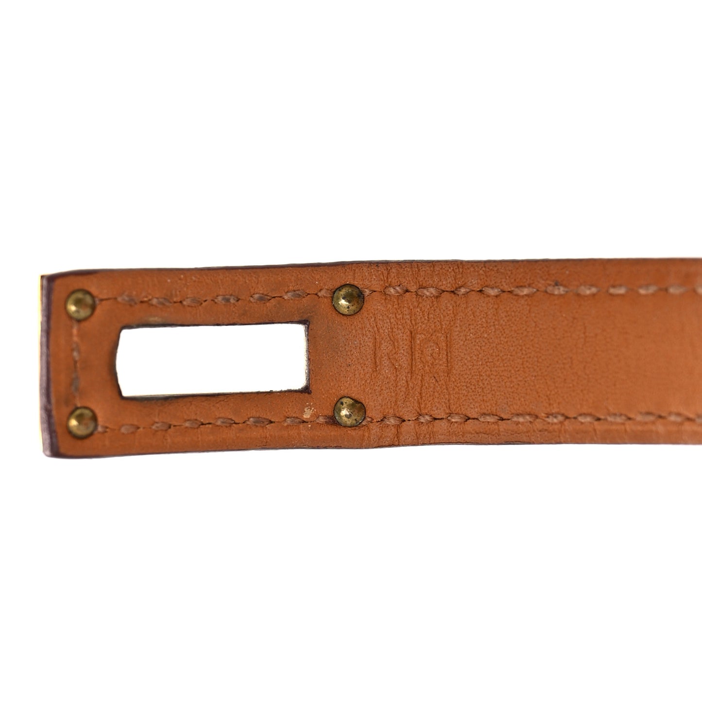 Matte Alligator Kelly Double Tour Bracelet S Orange