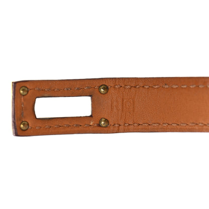 Hermes Matte Alligator Kelly Double Tour Bracelet S Orange 5 of 6