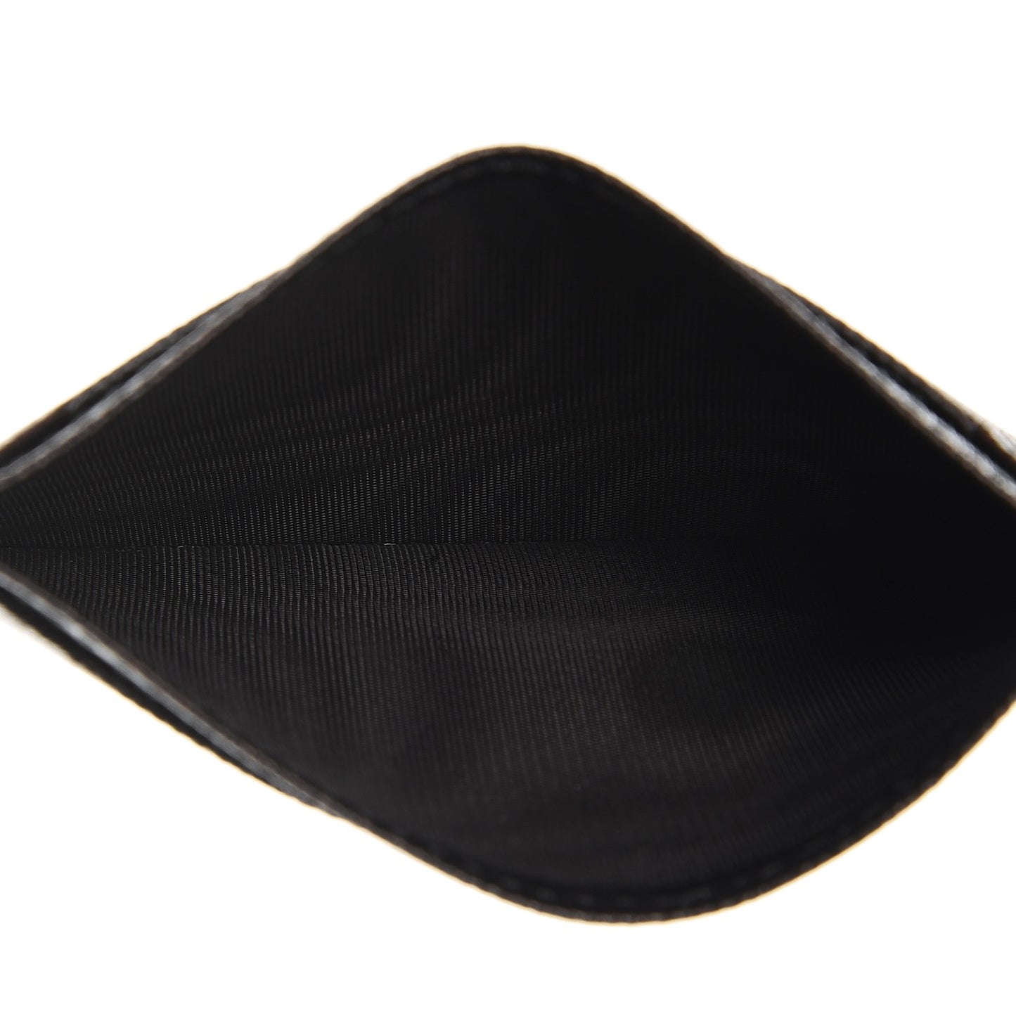 Saffiano Metal Card Case Black