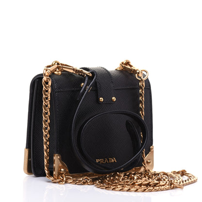 Prada Saffiano Astrology Mini Cahier Bag Black 3 of 10
