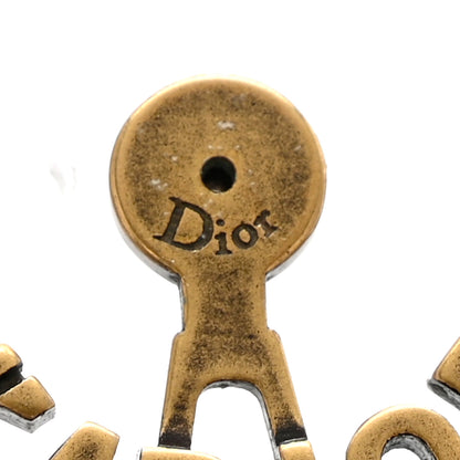 Christian Dior Metal J'Adior Earrings Aged Gold 4 of 5