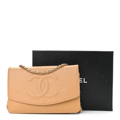 Chanel Caviar Timeless CC Wallet on Chain WOC Beige 21 of 21