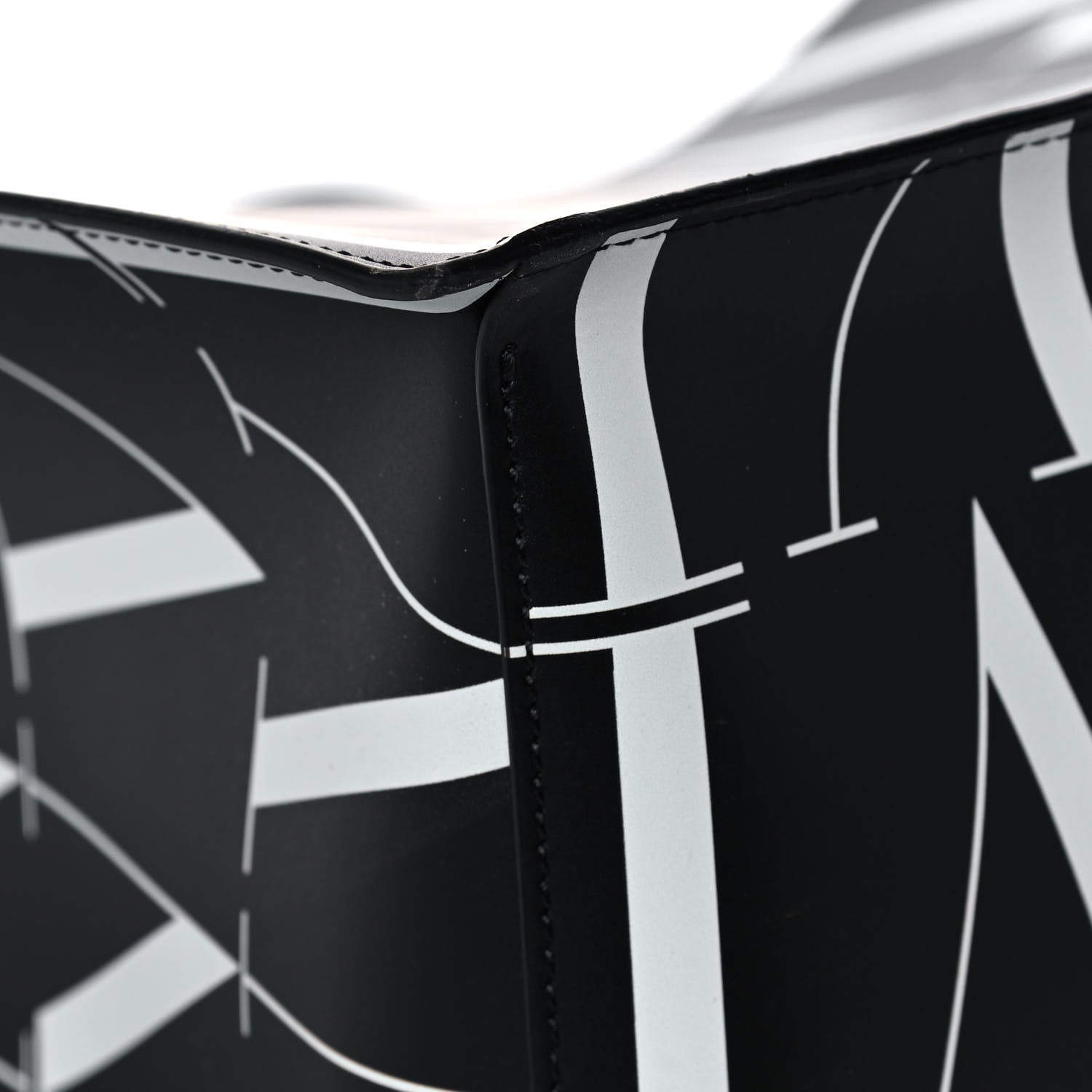 Valentino Garavani Calfskin VLTN Times Tote Bag Black 6 of 14