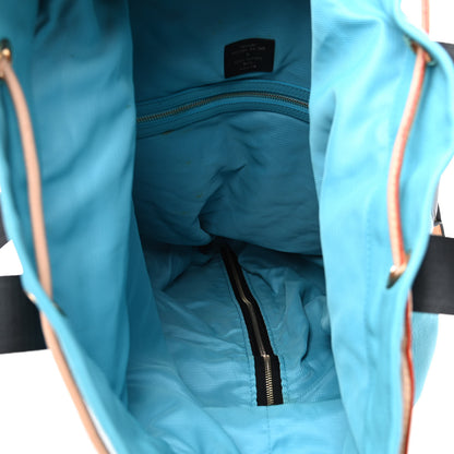 Louis Vuitton Fabric Jacquard Monogram Cheche Gypsy GM Blue 6 of 13