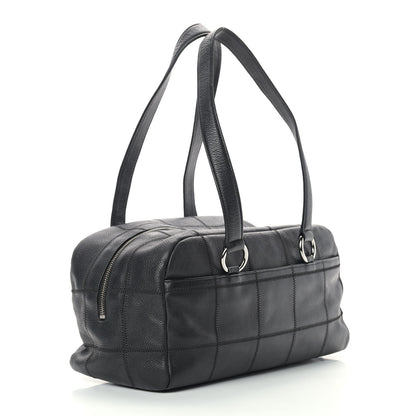 Chanel Caviar Square Stitched Tote Black 3 of 10
