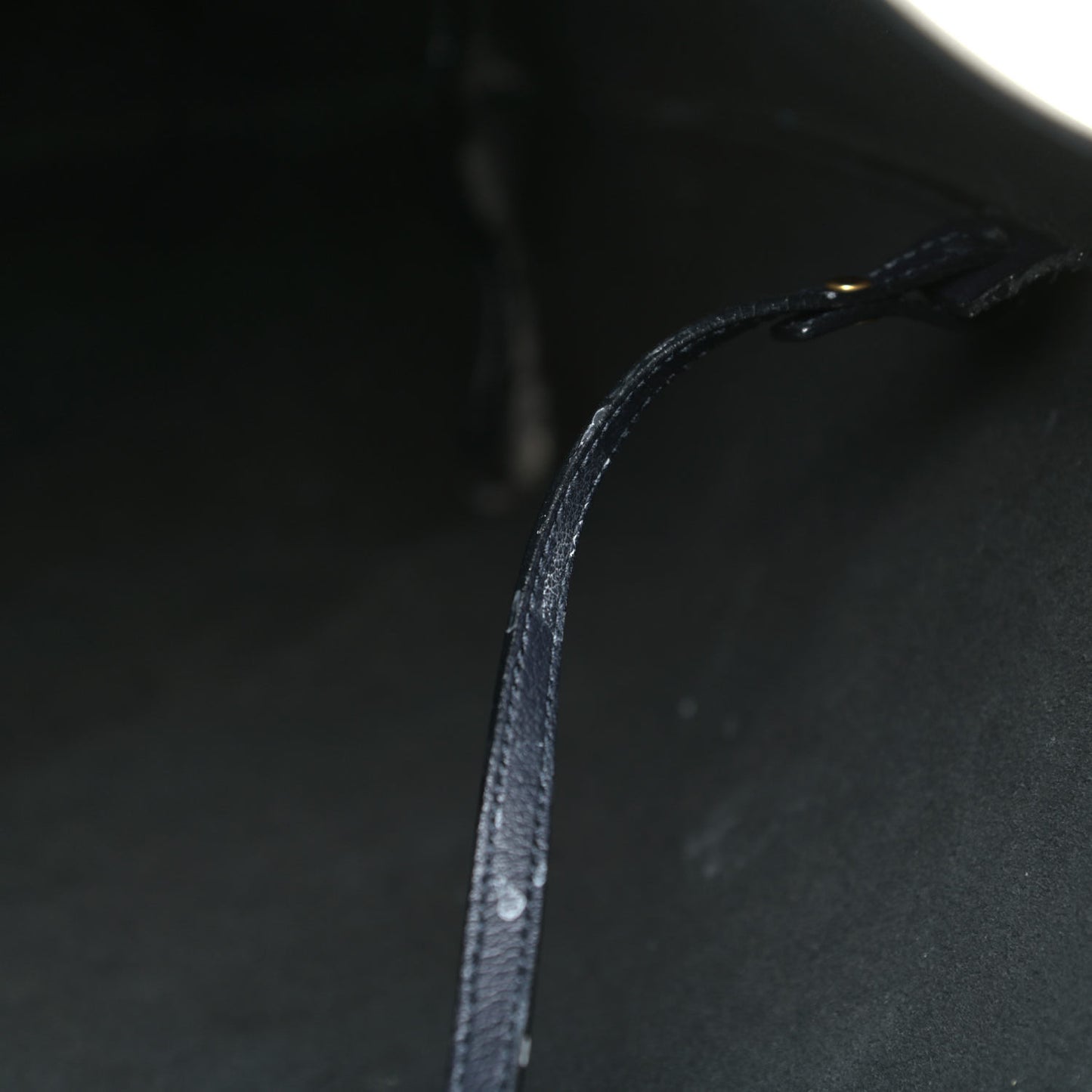 Calfskin Large Shopping Tote Navy Blue