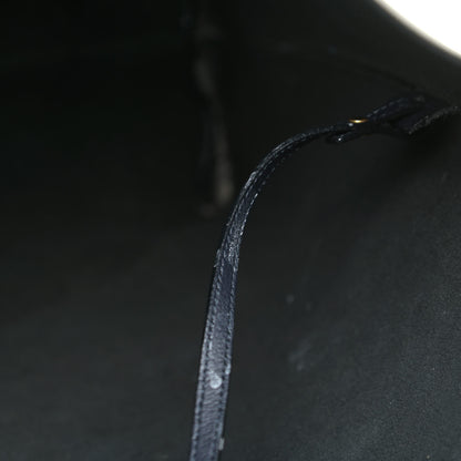 Saint Laurent Calfskin Large Shopping Tote Navy Blue 15 of 27