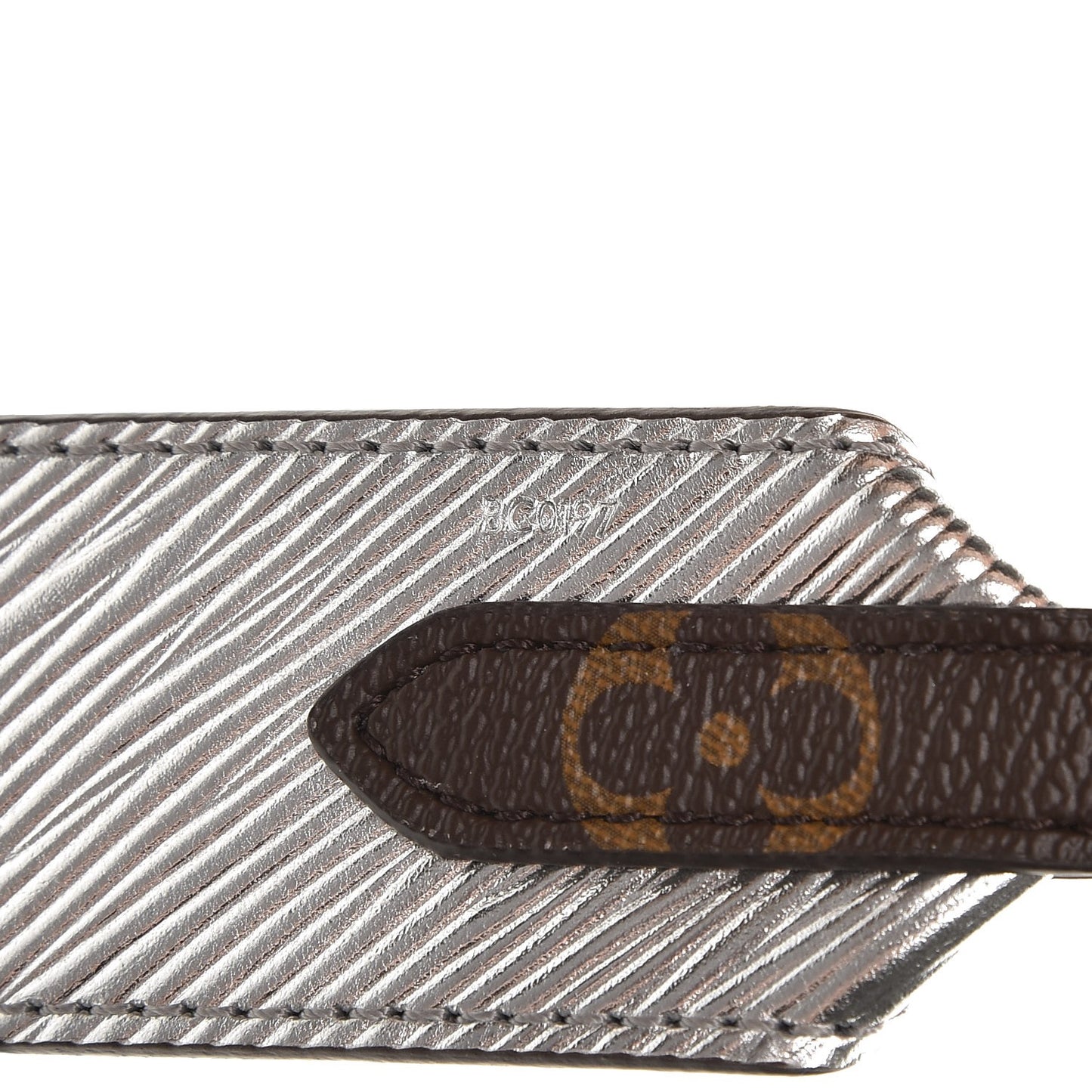 Epi Monogram Bandouliere Shoulder Strap Silver