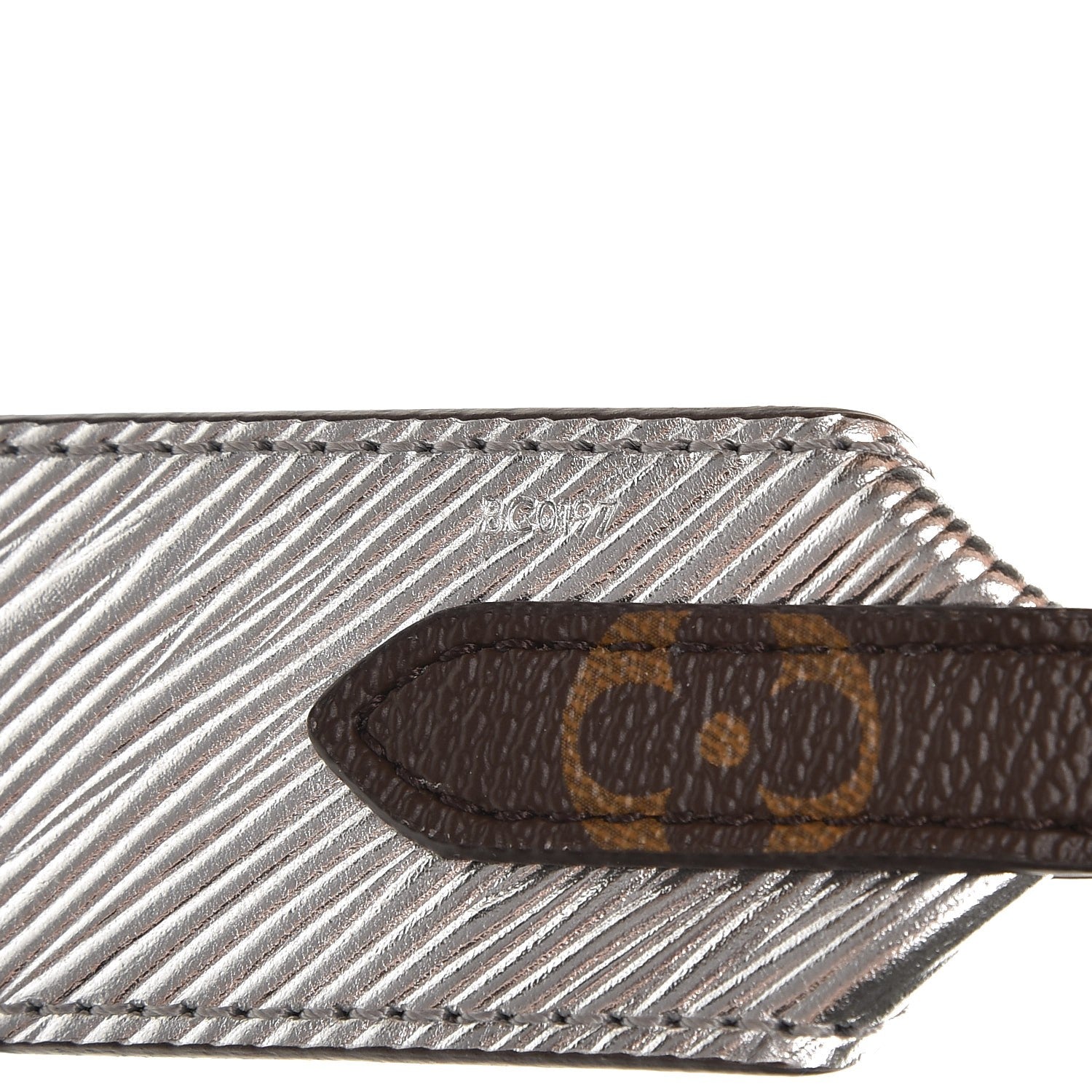 Louis Vuitton Epi Monogram Bandouliere Shoulder Strap Silver 3 of 5