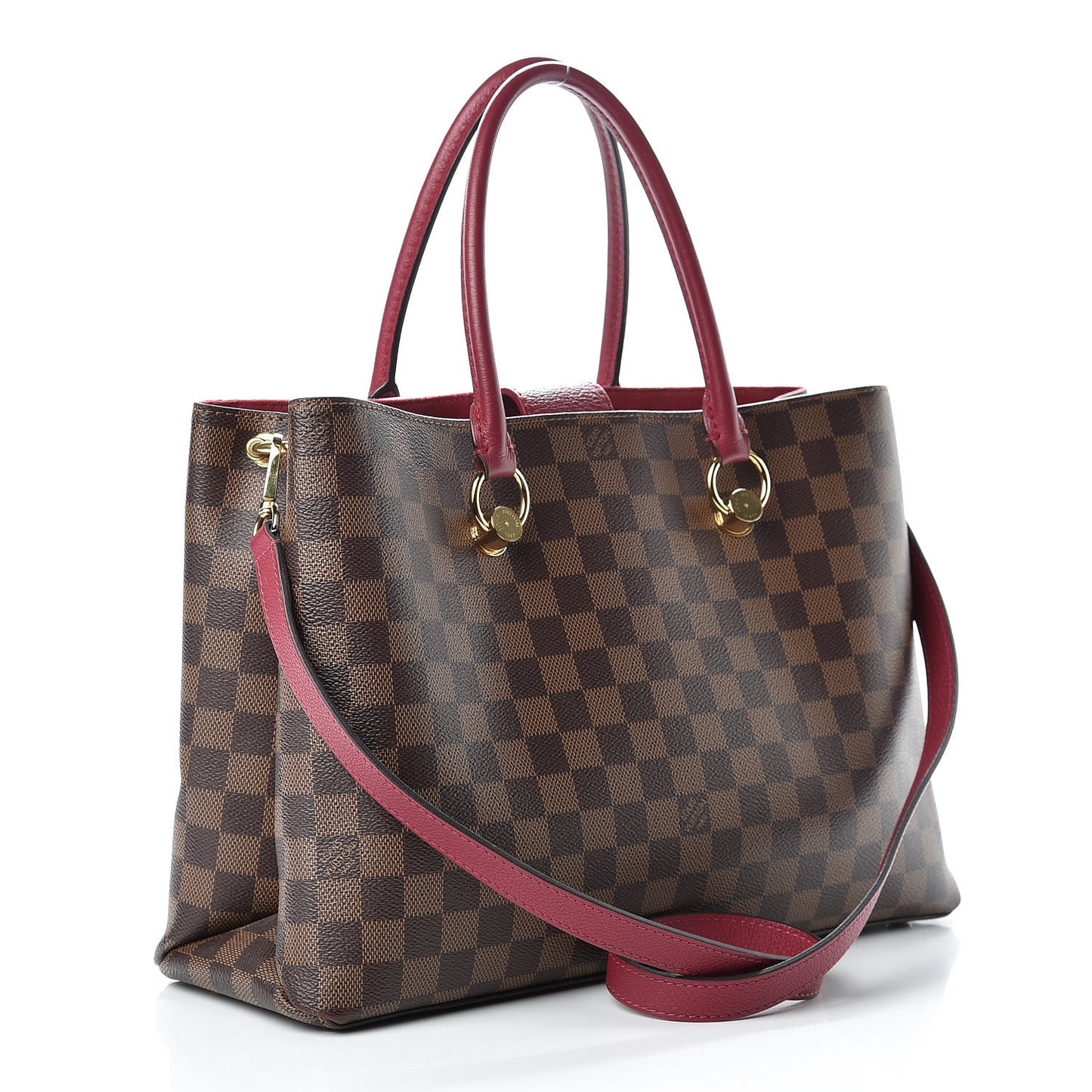 Damier Ebene LV Riverside Lie De Vin