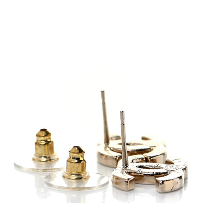 Chanel Crystal CC Earrings Gold 3 of 4