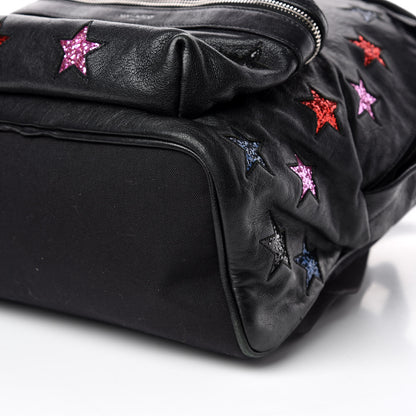 Saint Laurent Lambskin Star Applique Mini City California Backpack Black 9 of 11