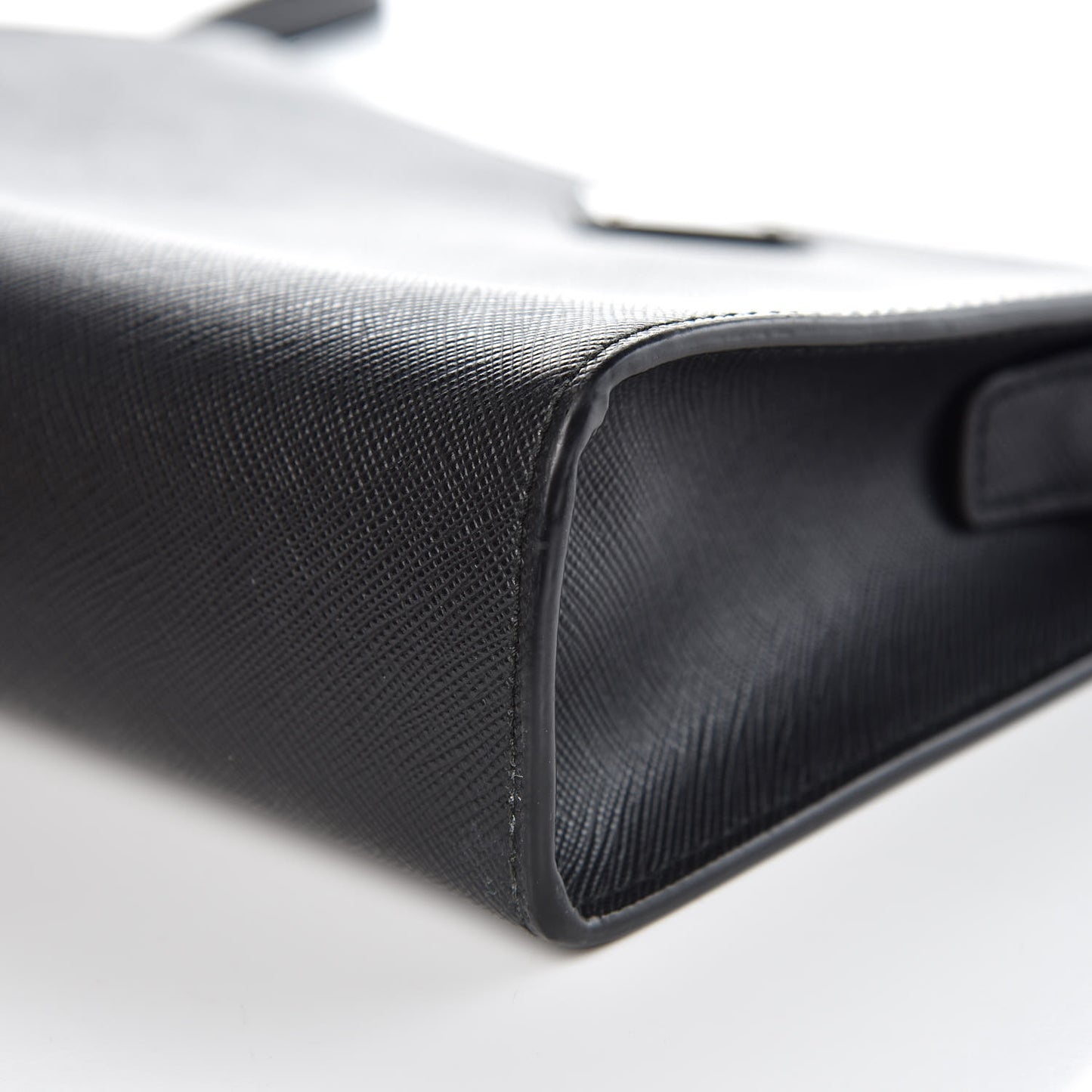 Saffiano Pouch Wristlet Black