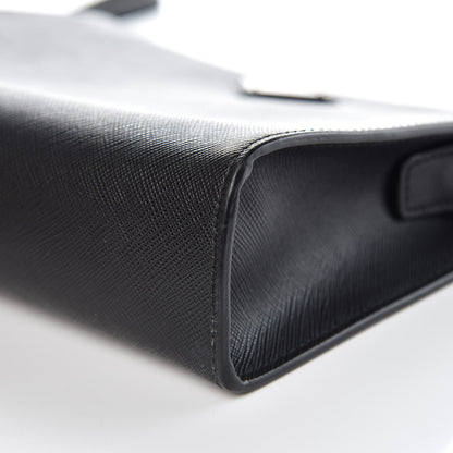 Prada Saffiano Pouch Wristlet Black 13 of 13