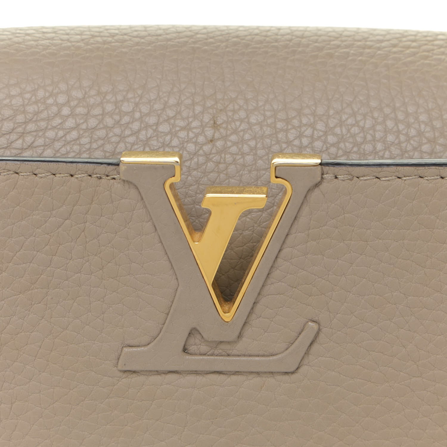 Louis Vuitton Taurillon Capucines BB Galet 8 of 21