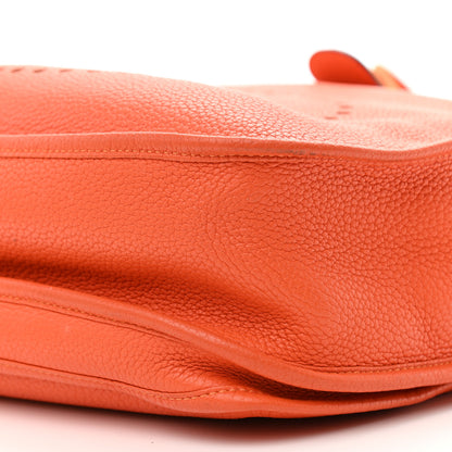 Hermes Taurillon Clemence Evelyne III GM Orange 10 of 18