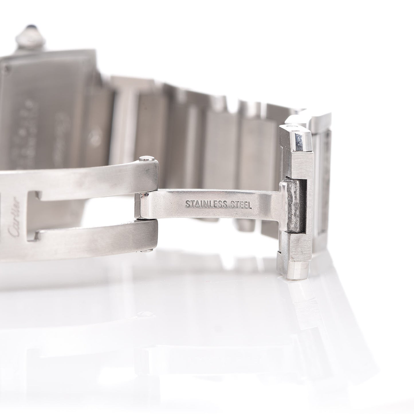 Stainless Steel 25mm Tank Francaise Quartz Watch