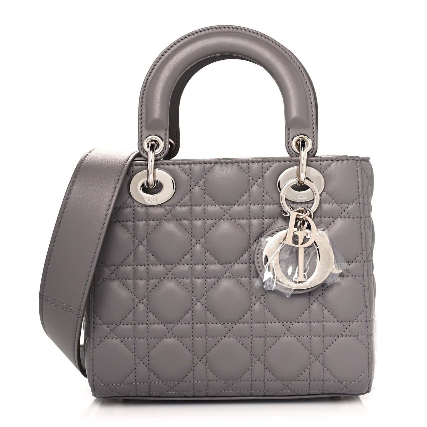 Lambskin Cannage Small My ABCDior Lady Dior Grey