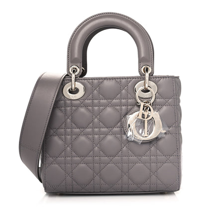 Christian Dior Lambskin Cannage Small My ABCDior Lady Dior Grey 1 of 9