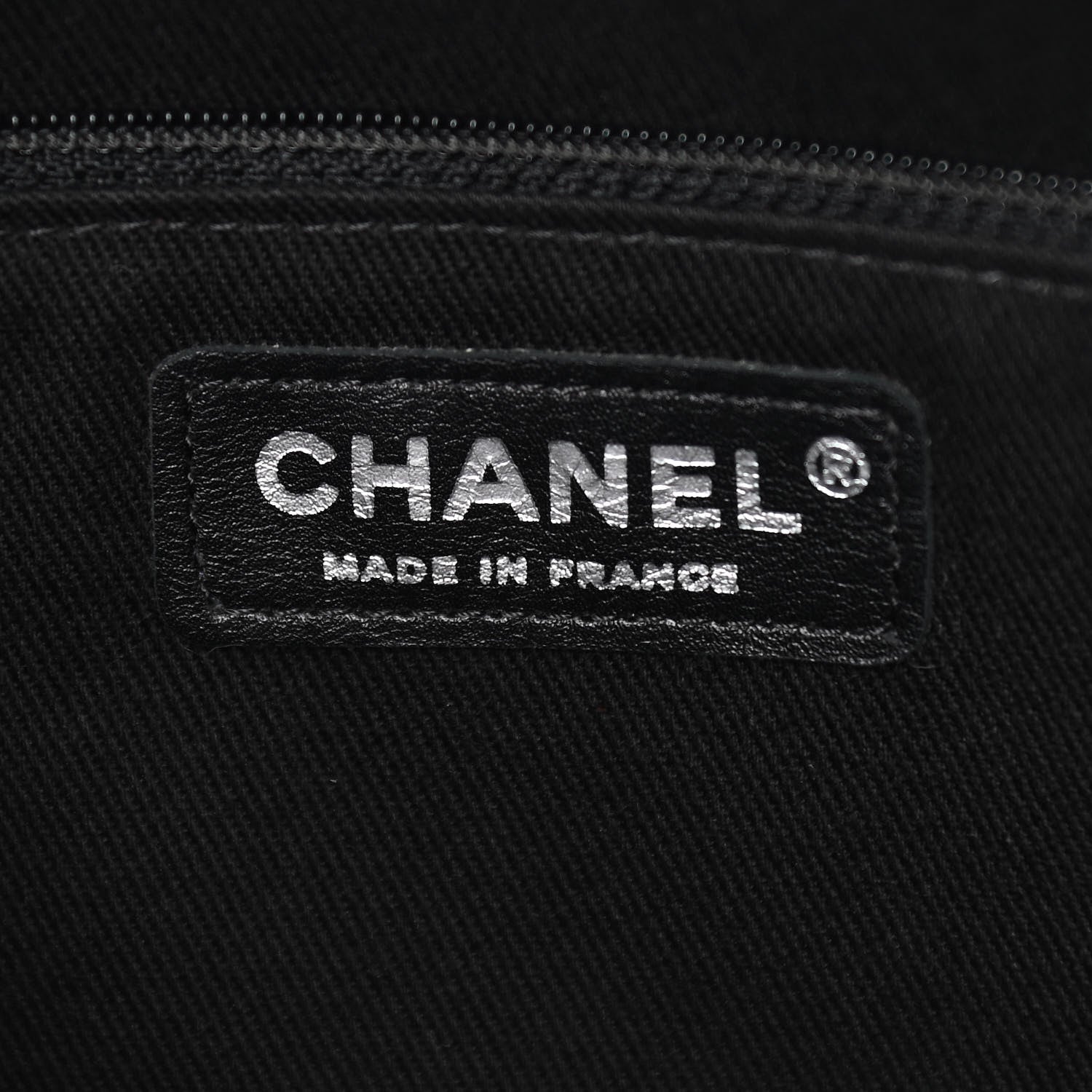 Chanel Calfskin Double Stitch Large Hamptons Shopping Tote Black 6 of 10