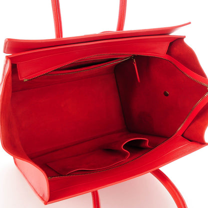 Celine Baby Calfskin Mini Luggage Vermillion 5 of 7