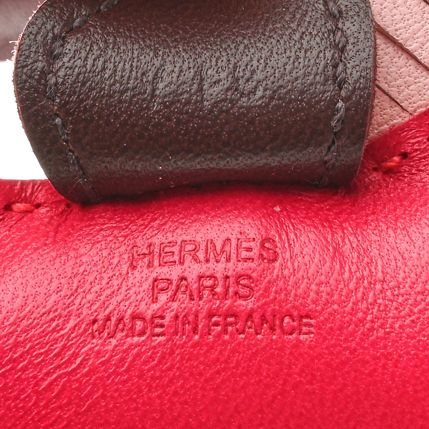 Hermes Milo Lambskin Grigri Rodeo Horse Bag Charm PM Framboise Rose Sakura Rouge Sellier 3 of 4