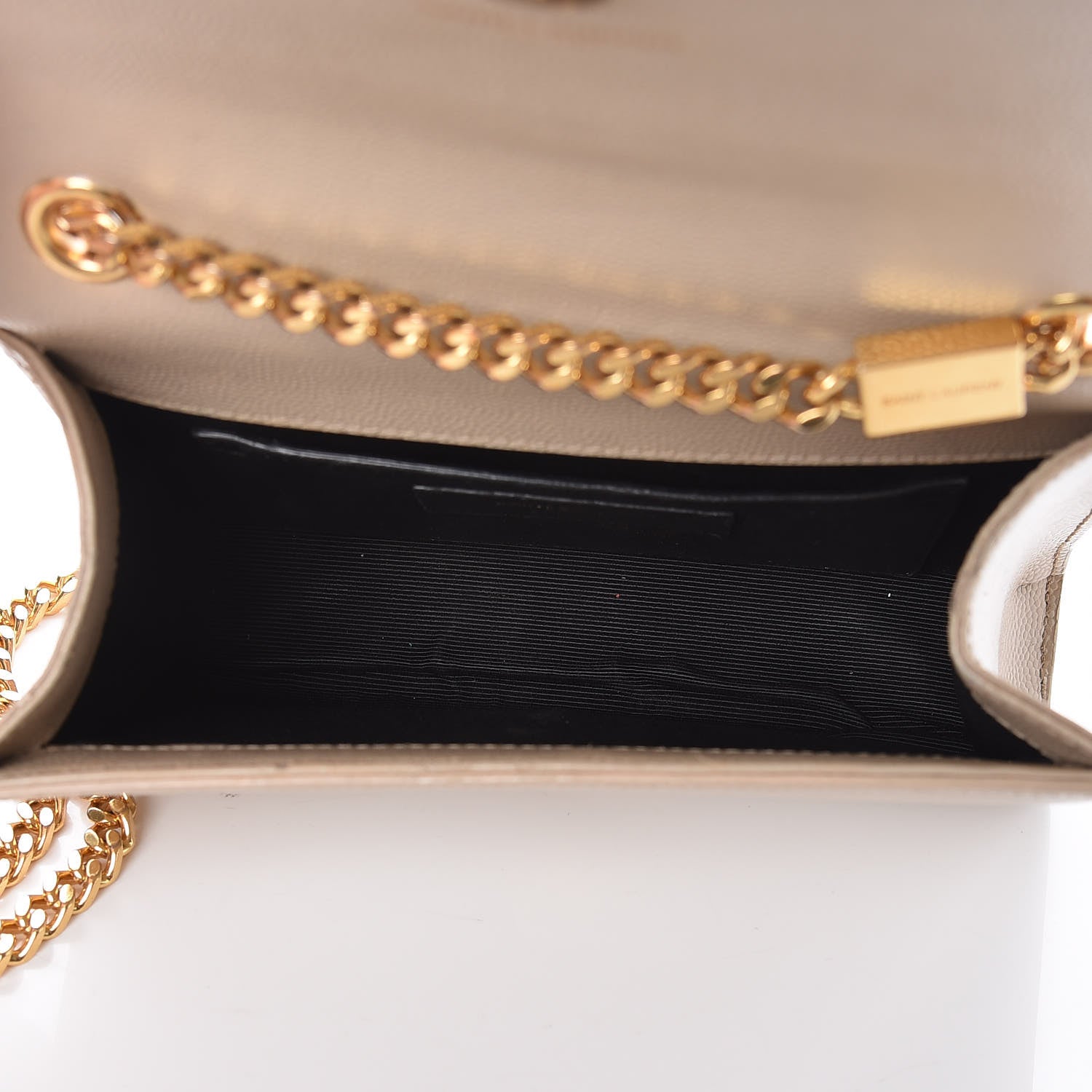 Saint Laurent Grain De Poudre Small Monogram Kate Satchel Nude Powder 7 of 14