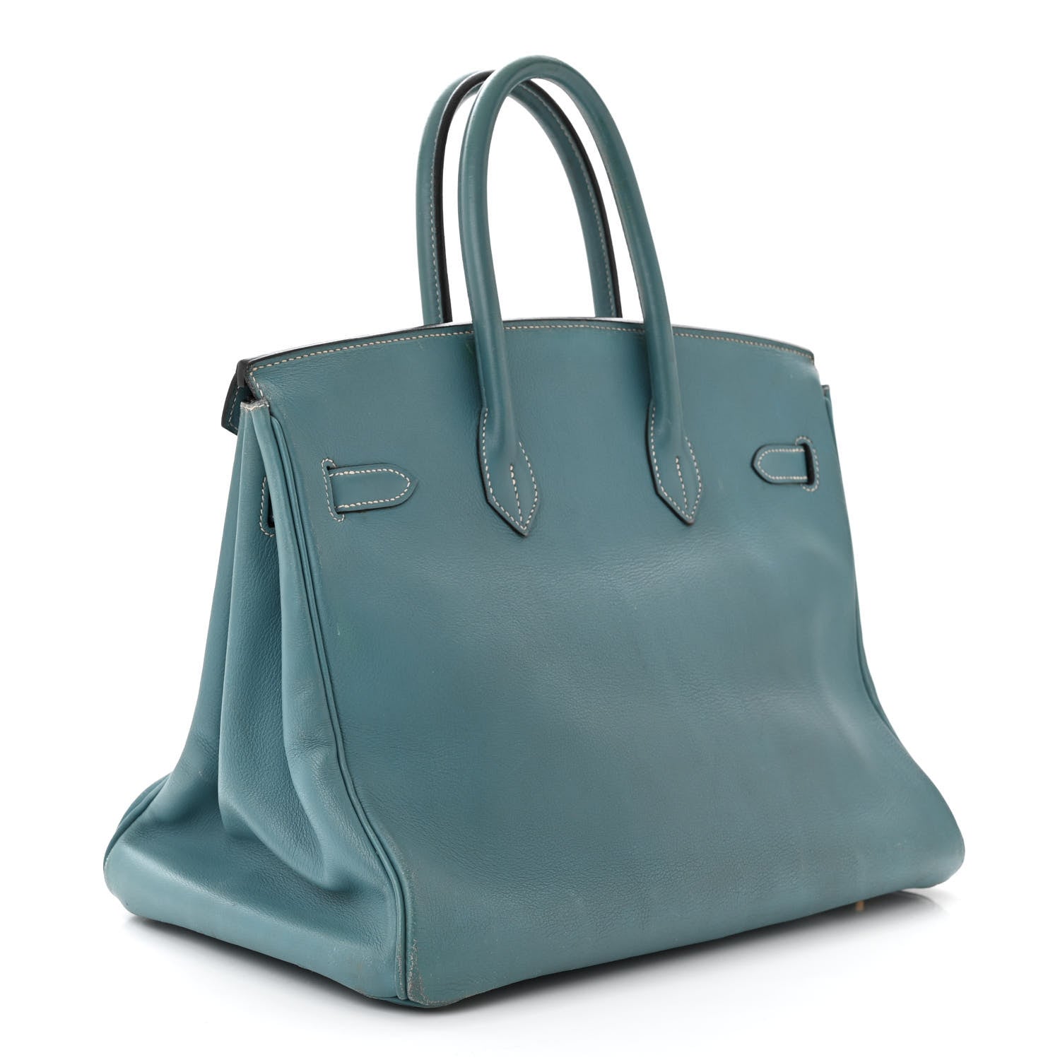 Hermes Gulliver Birkin 35 Blue Jean 3 of 17