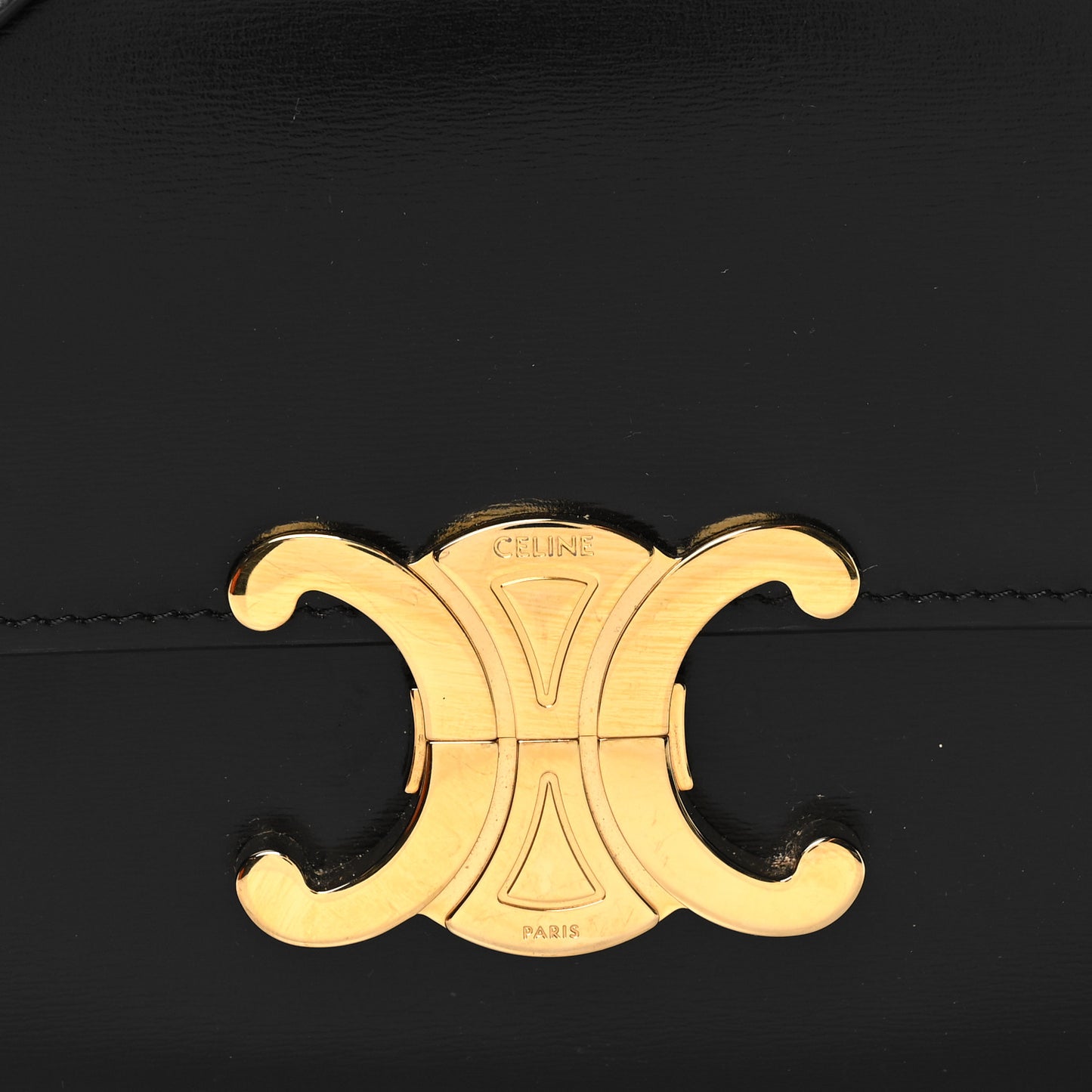 Shiny Calfskin Teen Triomphe Black