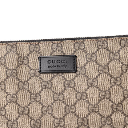 Gucci GG Supreme Monogram Mens Wristlet Black 10 of 12
