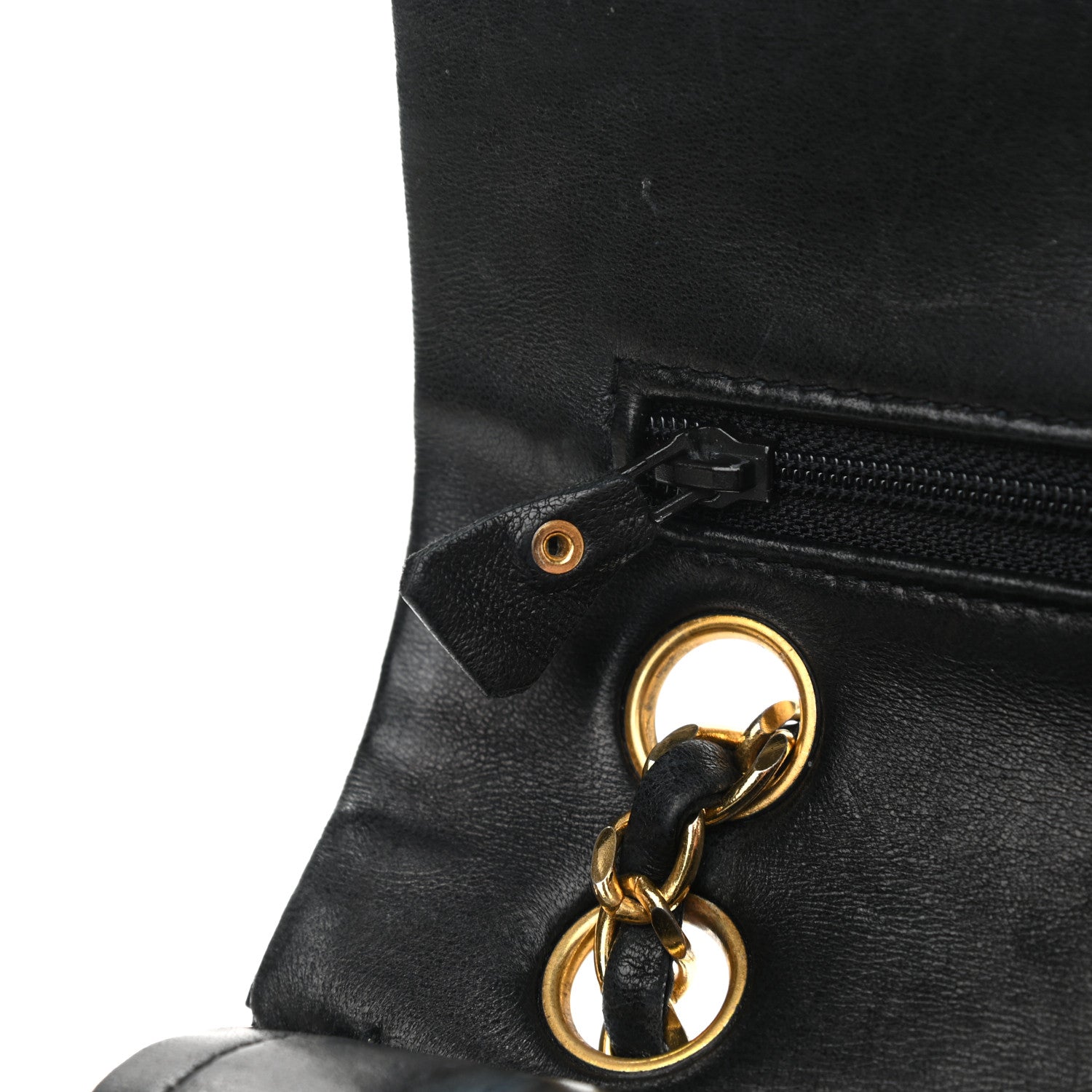 Chanel Lambskin Quilted Small Double Flap Black 13 of 15
