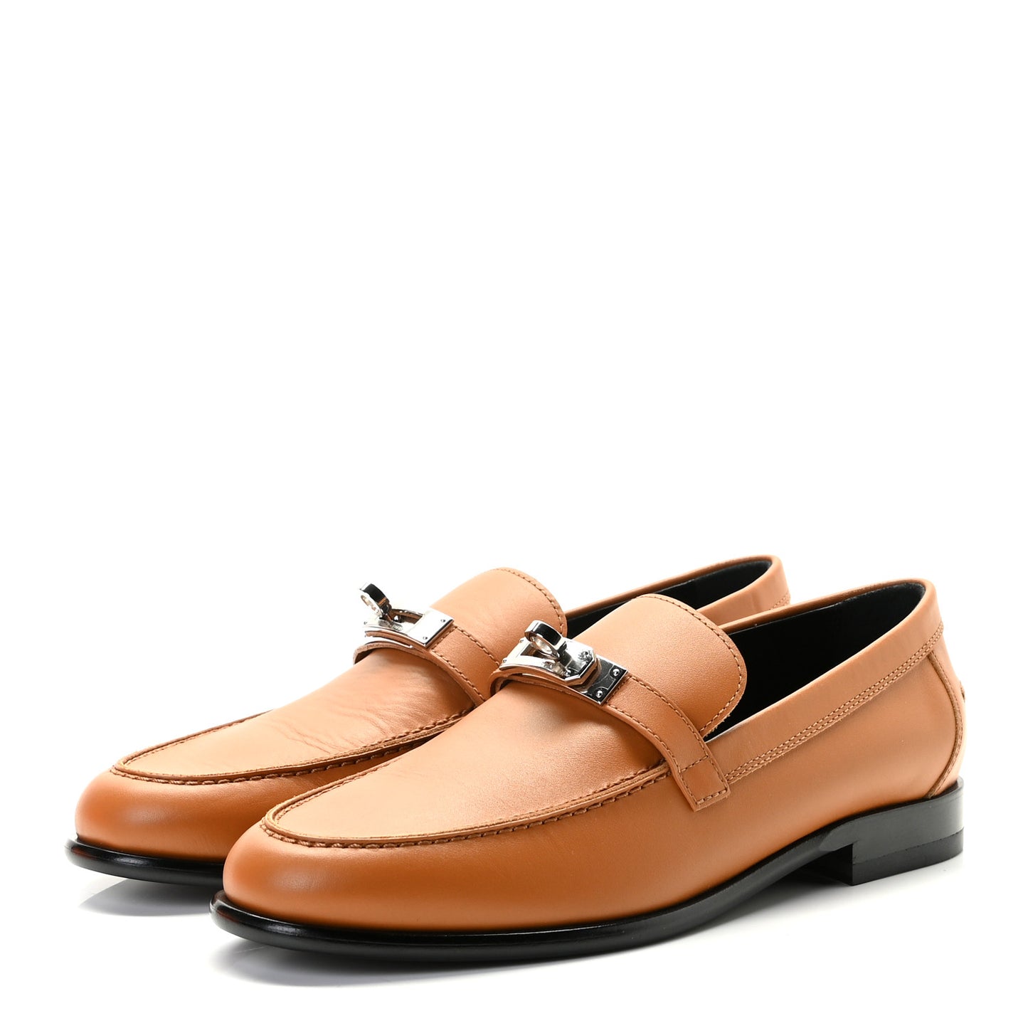 Calfskin Womens Destin Loafer 37 Naturel