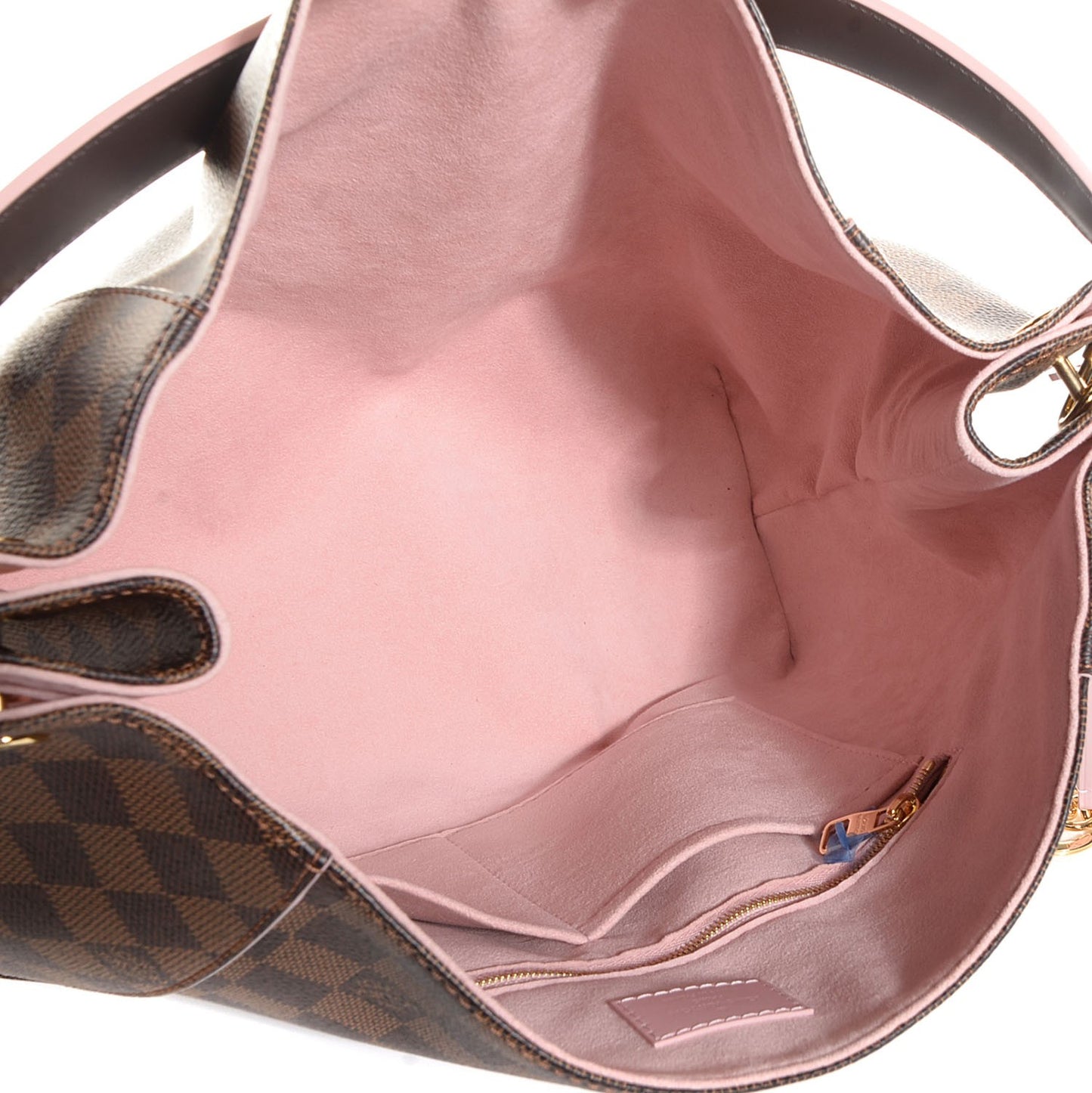 Damier Ebene Caissa Hobo Rose Ballerine