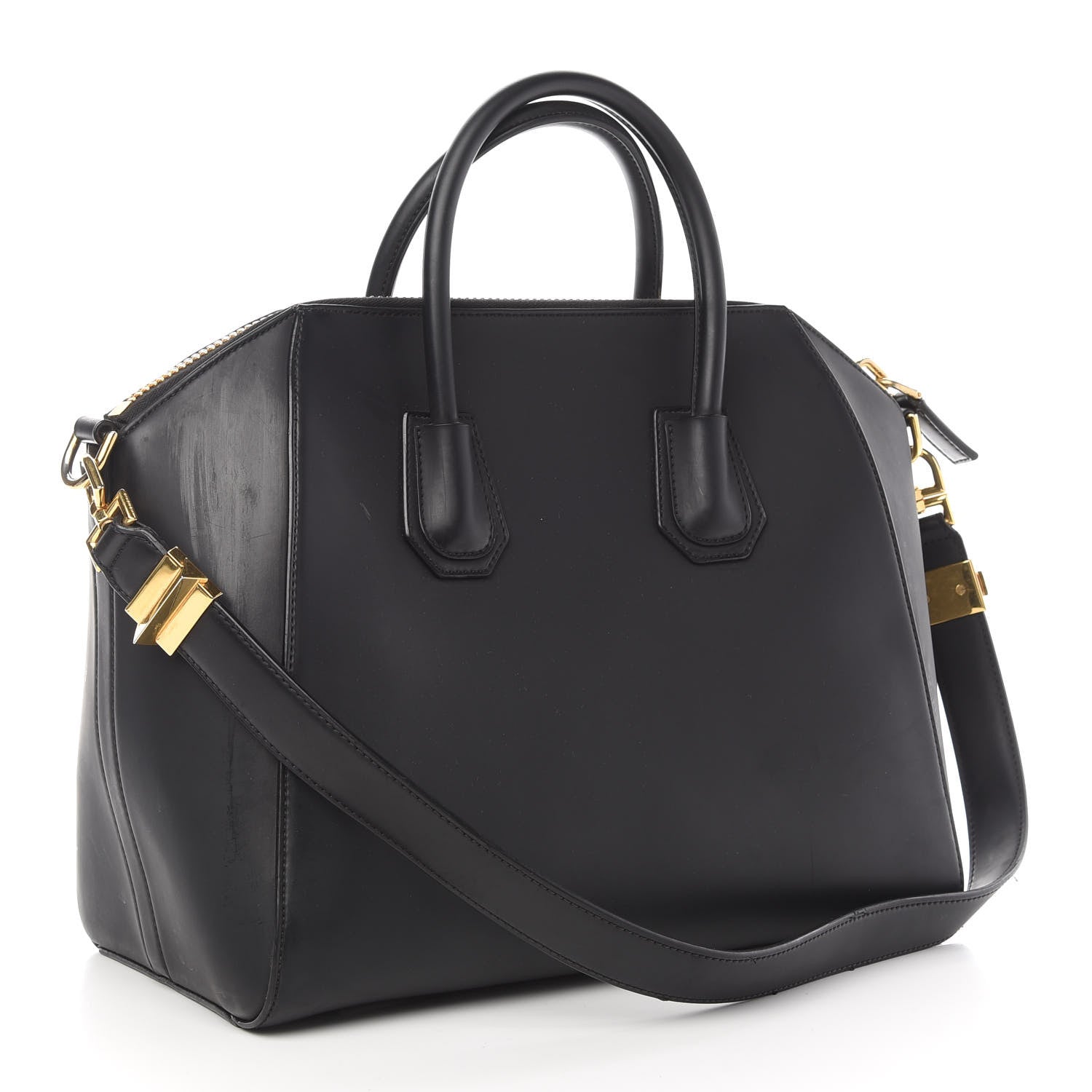 Givenchy Rubber Effect Calfskin Medium Antigona Black 3 of 11