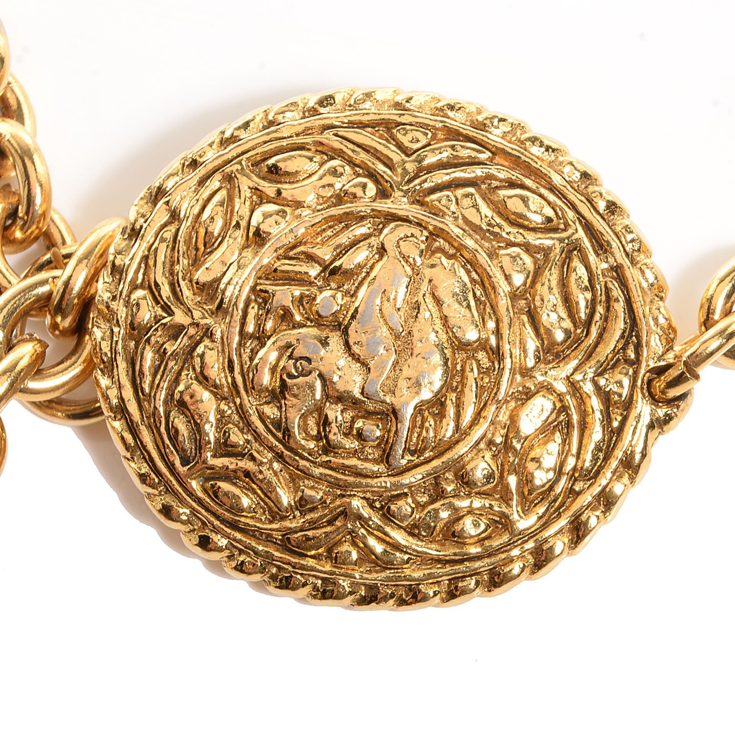 Chanel Chain CC Medallion Belt Gold 4 of 4